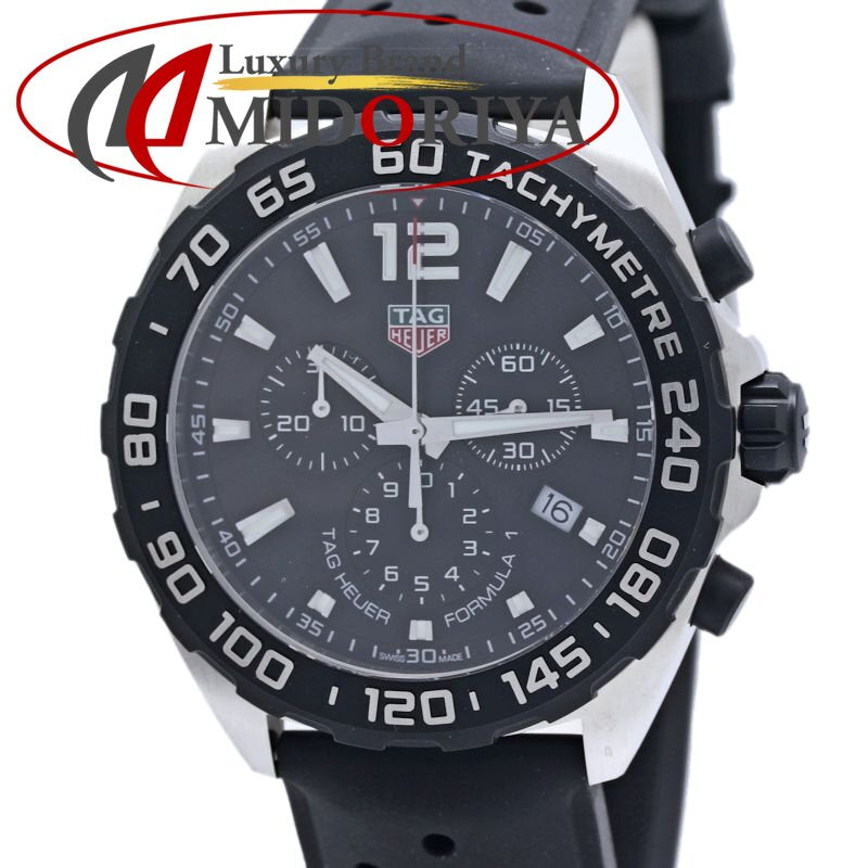 TAG HEUER タグホイヤー フォーミュラ1 クロノグラフ CAZ1010.FT8024 【電池交換済】【中古】腕時計 メンズ ステンレススチールxラバー /40337