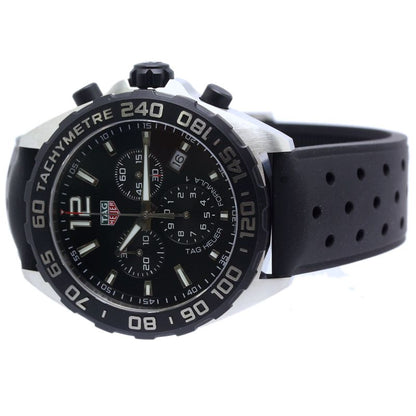 TAG HEUER タグホイヤー フォーミュラ1 クロノグラフ CAZ1010.FT8024 【電池交換済】【中古】腕時計 メンズ ステンレススチールxラバー /40337
