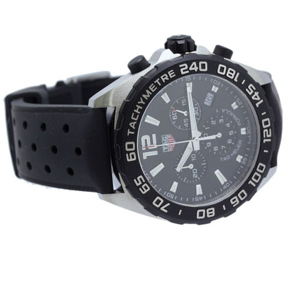TAG HEUER タグホイヤー フォーミュラ1 クロノグラフ CAZ1010.FT8024 【電池交換済】【中古】腕時計 メンズ ステンレススチールxラバー /40337