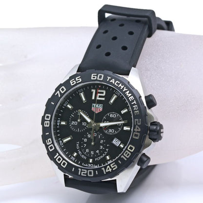 TAG HEUER タグホイヤー フォーミュラ1 クロノグラフ CAZ1010.FT8024 【電池交換済】【中古】腕時計 メンズ ステンレススチールxラバー /40337
