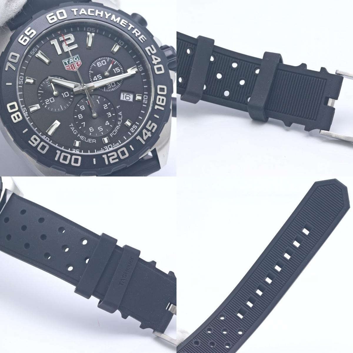 TAG HEUER タグホイヤー フォーミュラ1 クロノグラフ CAZ1010.FT8024 【電池交換済】【中古】腕時計 メンズ ステンレススチールxラバー /40337