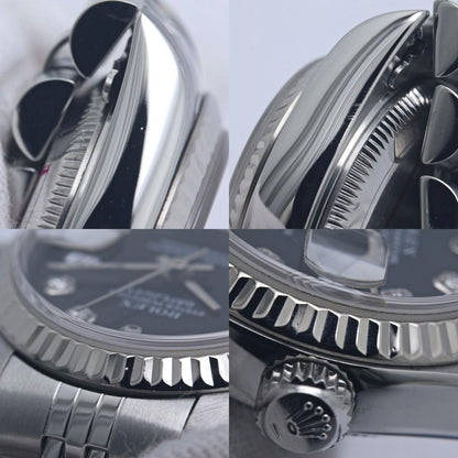ROLEX ロレックス デイトジャスト 10Pダイヤモンド 79174G 【磨き済】【中古】腕時計 レディース K18WG ホワイトゴールドxステンレススチール /40373
