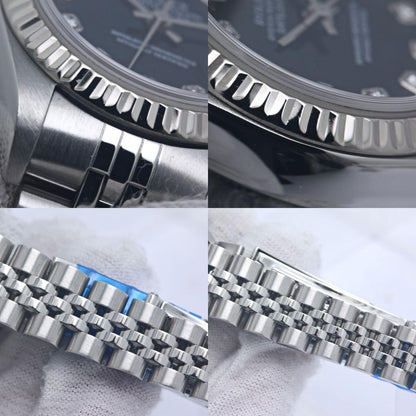 ROLEX ロレックス デイトジャスト 10Pダイヤモンド 79174G 【磨き済】【中古】腕時計 レディース K18WG ホワイトゴールドxステンレススチール /40373