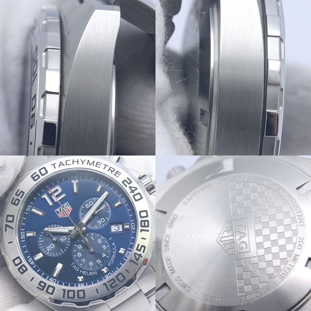 TAG HEUER タグホイヤー フォーミュラ1 クロノグラフ CAZ101K.BA0842 【2023年購入/電池交換済】【中古】腕時計 メンズ ステンレススチール /40383