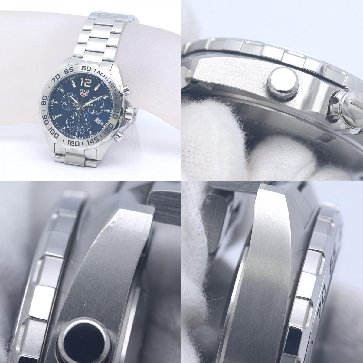 TAG HEUER タグホイヤー フォーミュラ1 クロノグラフ CAZ101K.BA0842 【2023年購入/電池交換済】【中古】腕時計 メンズ ステンレススチール /40383