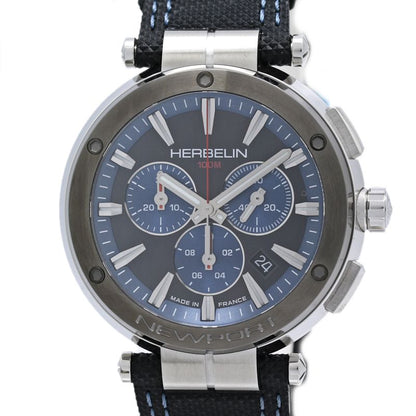 HERBELIN エルブラン ニューポート H37688AG65【中古】腕時計 メンズ ステンレススチールxカーフレザー（表面 PU加工） /40420