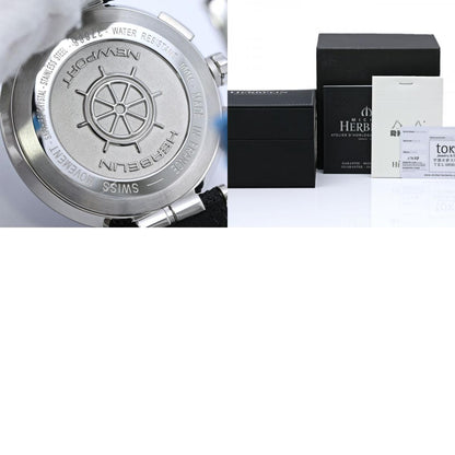 HERBELIN エルブラン ニューポート H37688AG65【中古】腕時計 メンズ ステンレススチールxカーフレザー（表面 PU加工） /40420