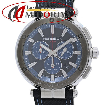 HERBELIN エルブラン ニューポート H37688AG65【中古】腕時計 メンズ ステンレススチールxカーフレザー（表面 PU加工） /40420