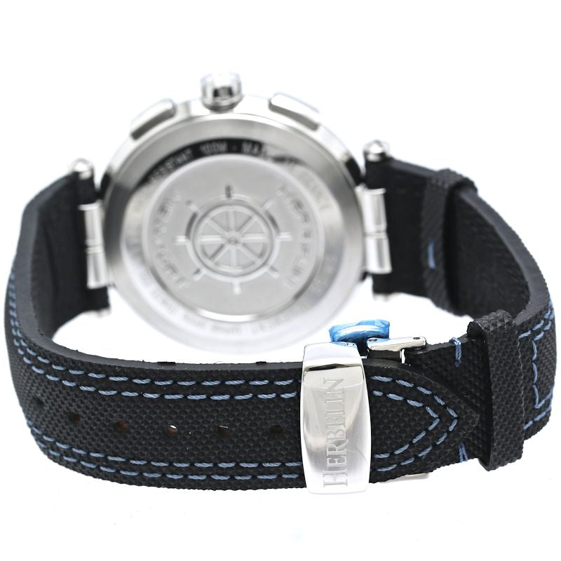 HERBELIN エルブラン ニューポート H37688AG65【中古】腕時計 メンズ ステンレススチールxカーフレザー（表面 PU加工） /40420