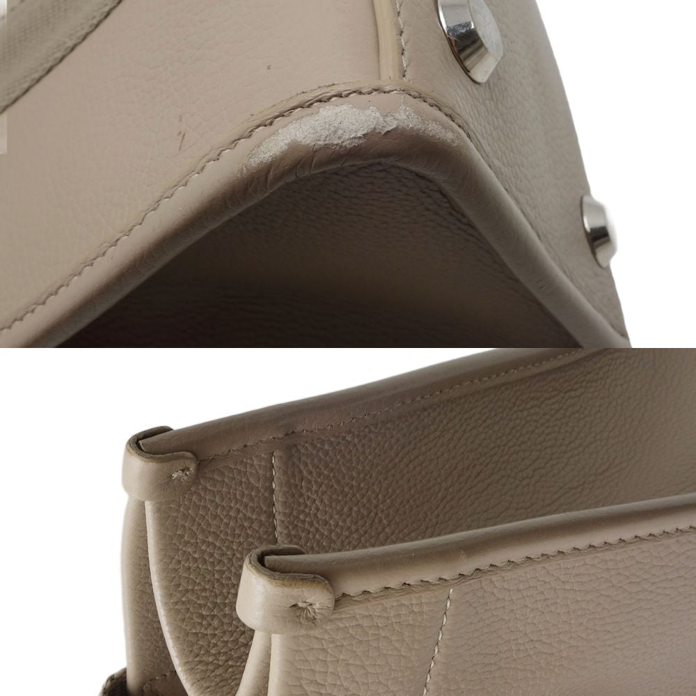 BALENCIAGA バレンシアガ ハードウェア 671402 2Wayバッグ キャンバスxレザー ベージュ/450172【中古】