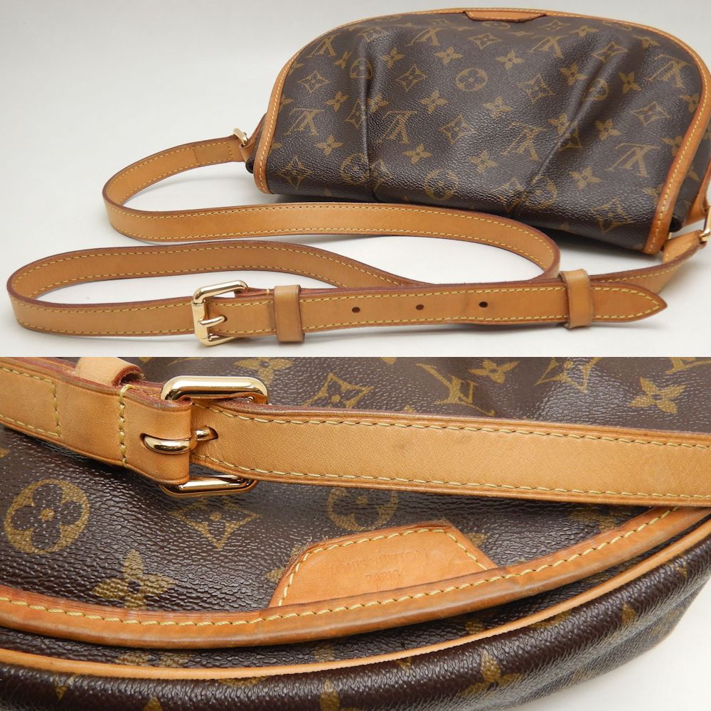 LOUIS VUITTON ルイヴィトン モノグラム メニルモンタンPM M40474 ショルダーバッグ ブラウン/450316【中古】