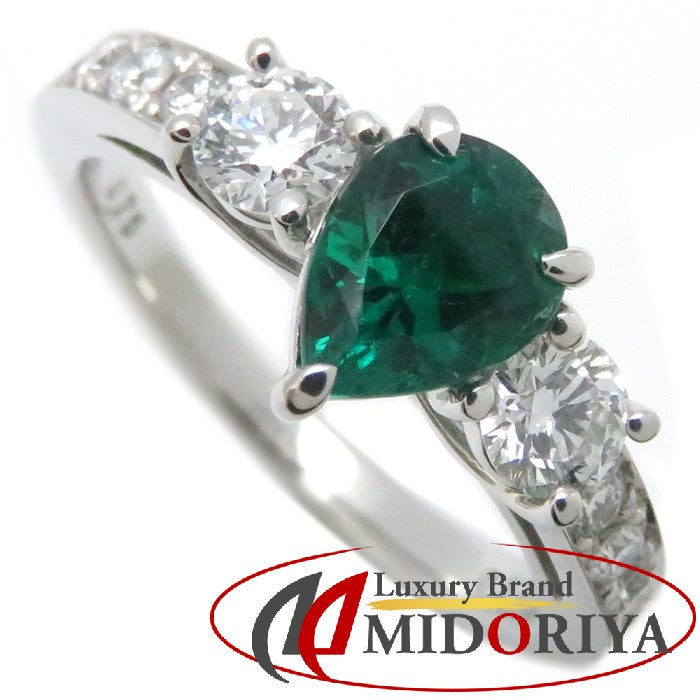 リング 指輪 エメラルド0.75ct ダイヤモンド0.53ct 12号 Pt900プラチナ レディース/63956【中古】【FJ】