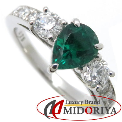 リング 指輪 エメラルド0.75ct ダイヤモンド0.53ct 12号 Pt900プラチナ レディース/63956【中古】【FJ】