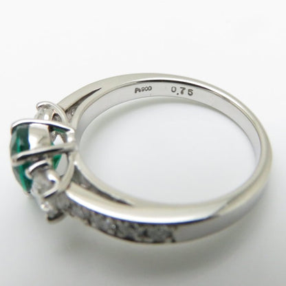 リング 指輪 エメラルド0.75ct ダイヤモンド0.53ct 12号 Pt900プラチナ レディース/63956【中古】【FJ】