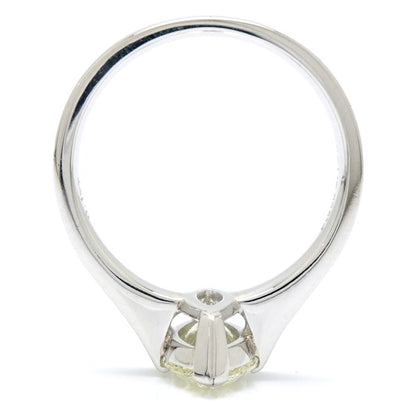 ダイヤモンド リング 指輪 15.5号 イエローダイヤモンド2.128ct マーキスカット UNDERN.SI1 ダイヤモンド0.177ct Pt900プラチナ / 64955【中古】【FJ】
