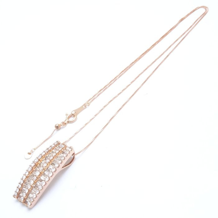 ダイヤモンド ネックレス ダイヤモンド1.50ct K18PG ピンクゴールド / 74724【中古】【FJ】