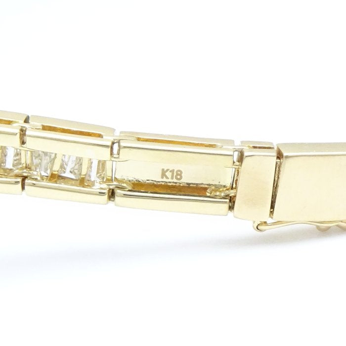ダイヤモンド チョーカー ネックレス テーパーカットダイヤモンド 40ct前後 K18YG イエローゴールド / 74821【中古】【FJ】