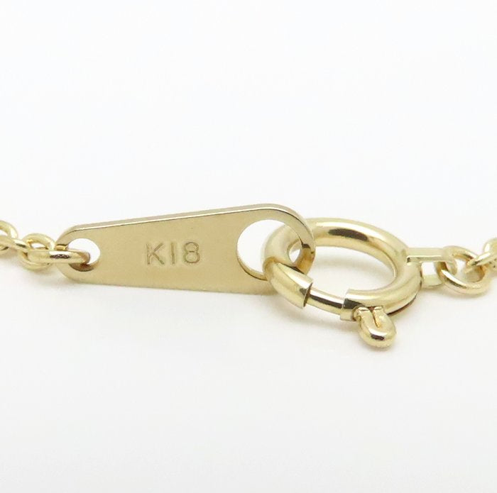 アズキチェーン ネックレス 50cm 3.7グラム K18YG イエローゴールド レディース/76425【中古】【FJ】