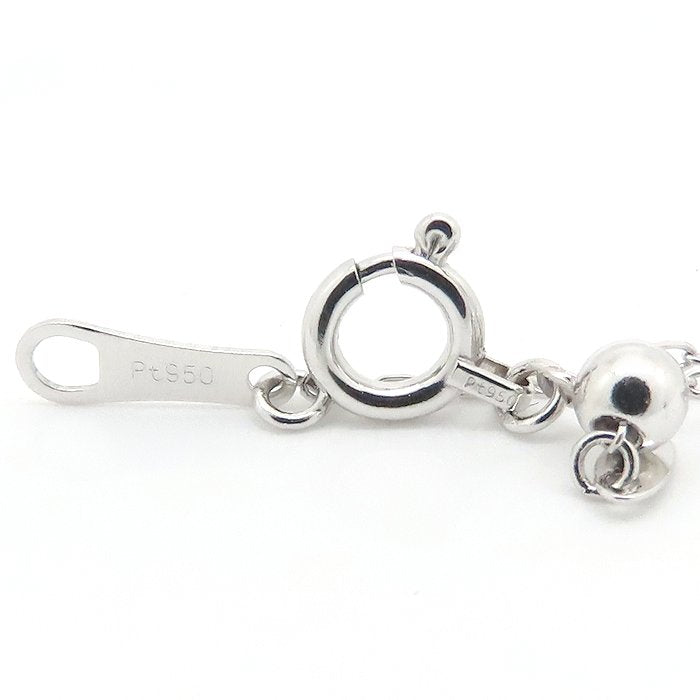 デザイン ネックレス 三日月モチーフ Pt950プラチナ レディース/76438【中古】【FJ】