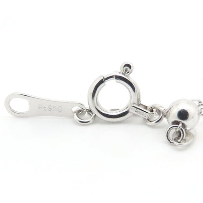 デザイン ネックレス 三日月モチーフ Pt950プラチナ レディース/76438【中古】【FJ】