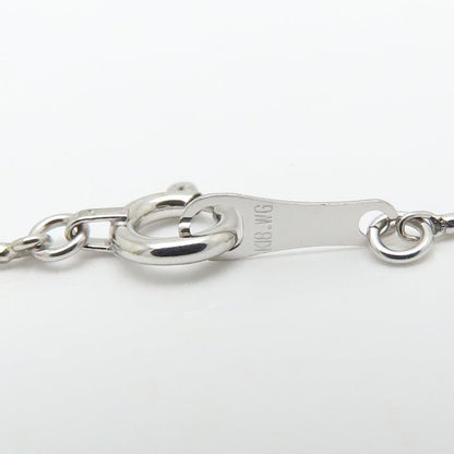 ダイヤモンド ネックレス フラワーモチーフ ダイヤモンド0.06ct K18WG ホワイトゴールド レディース/76466【中古】【FJ】
