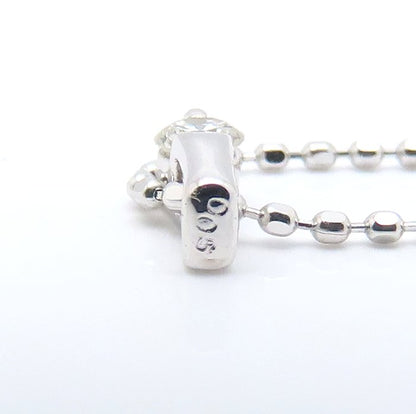 ダイヤモンド ネックレス ダイヤモンド0.05ct K18WG ホワイトゴールド レディース/76468【中古】【FJ】