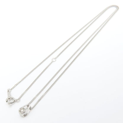 ダイヤモンド ネックレス ダイヤモンド0.05ct K14WG ホワイトゴールド レディース/76469【中古】【FJ】