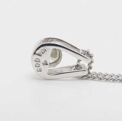 ダイヤモンド ネックレス ダイヤモンド0.05ct K14WG ホワイトゴールド レディース/76469【中古】【FJ】
