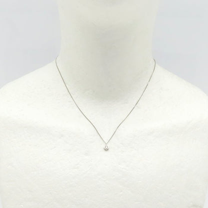 ダイヤモンド ネックレス ダイヤモンド0.03ct Pt850プラチナ レディース/76471【中古】【FJ】