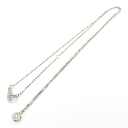 ダイヤモンド ネックレス ダイヤモンド0.03ct Pt850プラチナ レディース/76471【中古】【FJ】
