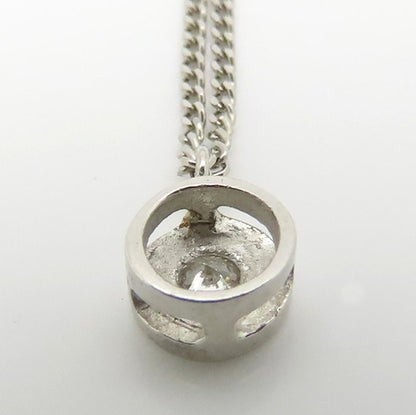 ダイヤモンド ネックレス ダイヤモンド0.03ct Pt850プラチナ レディース/76471【中古】【FJ】
