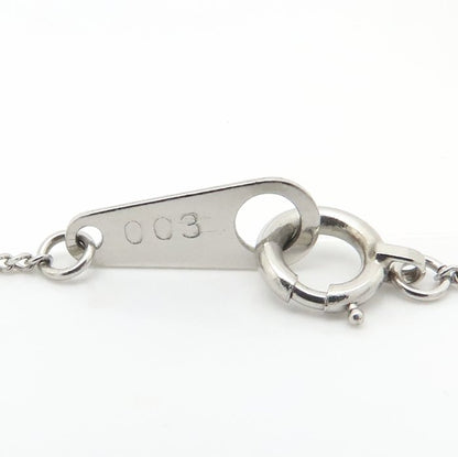 ダイヤモンド ネックレス ダイヤモンド0.03ct Pt850プラチナ レディース/76471【中古】【FJ】