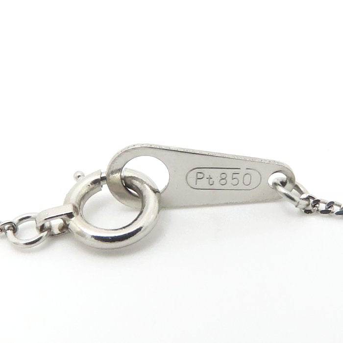 ダイヤモンド ネックレス ダイヤモンド0.03ct Pt850プラチナ レディース/76471【中古】【FJ】